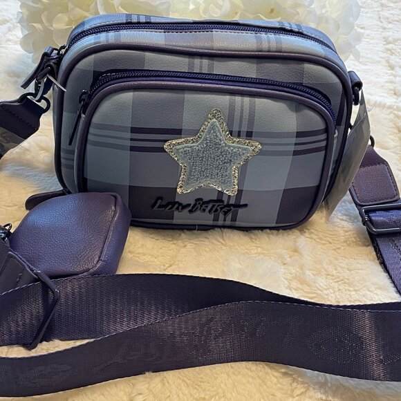 Betsey Johnson Handbags - Betsey Johnson Blue Plaid Bag NWT